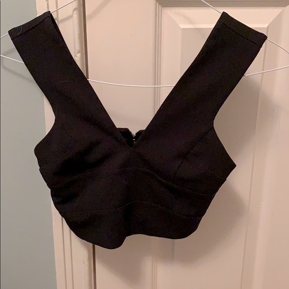 Dynamite black crop top - Picture 1 of 3